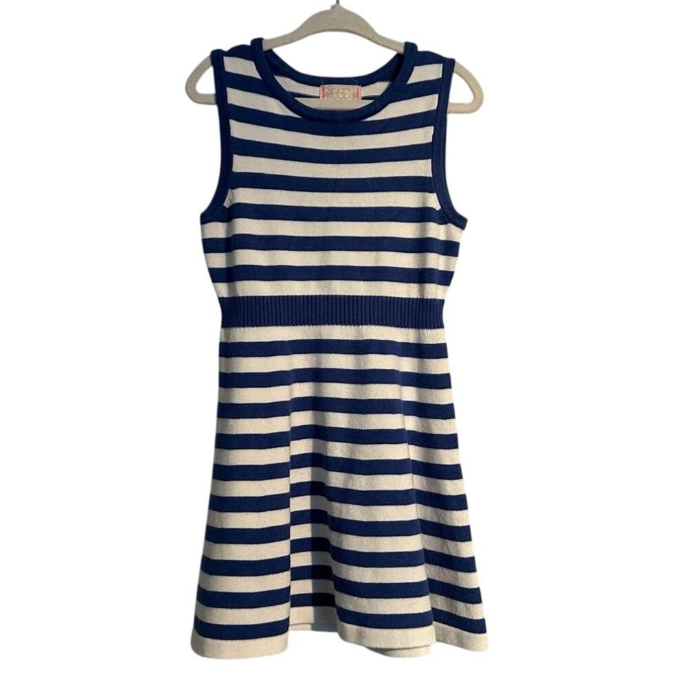 EGG New York Striped Knit Dress – Blue & White – Girls Size 4